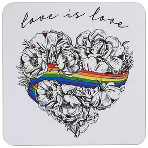 Love is Love Single Coaster