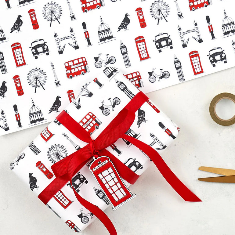 Telephone Box Wooden Decoration