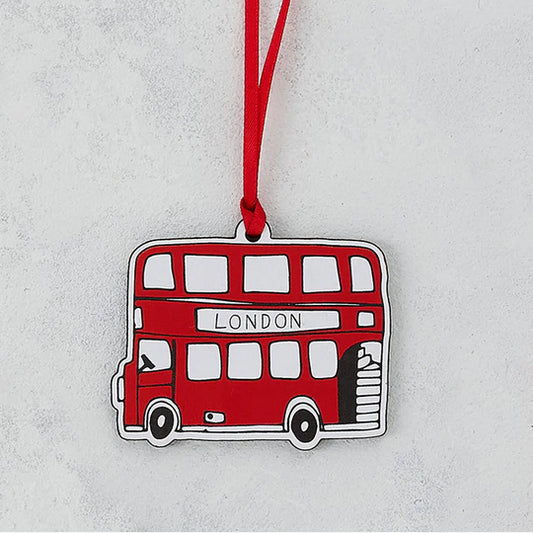 Victoria Eggs Wooden Bus Decoration