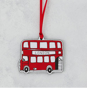 Victoria Eggs Wooden Bus Decoration