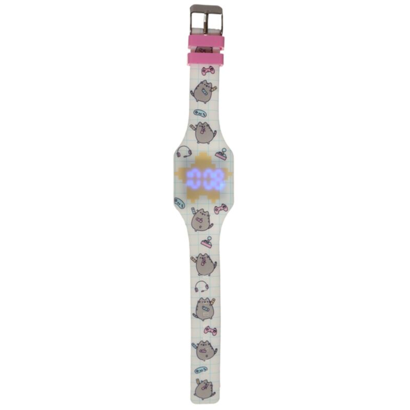 Pusheen Cat Gamer Girl Silicone Digital Watch - image 4