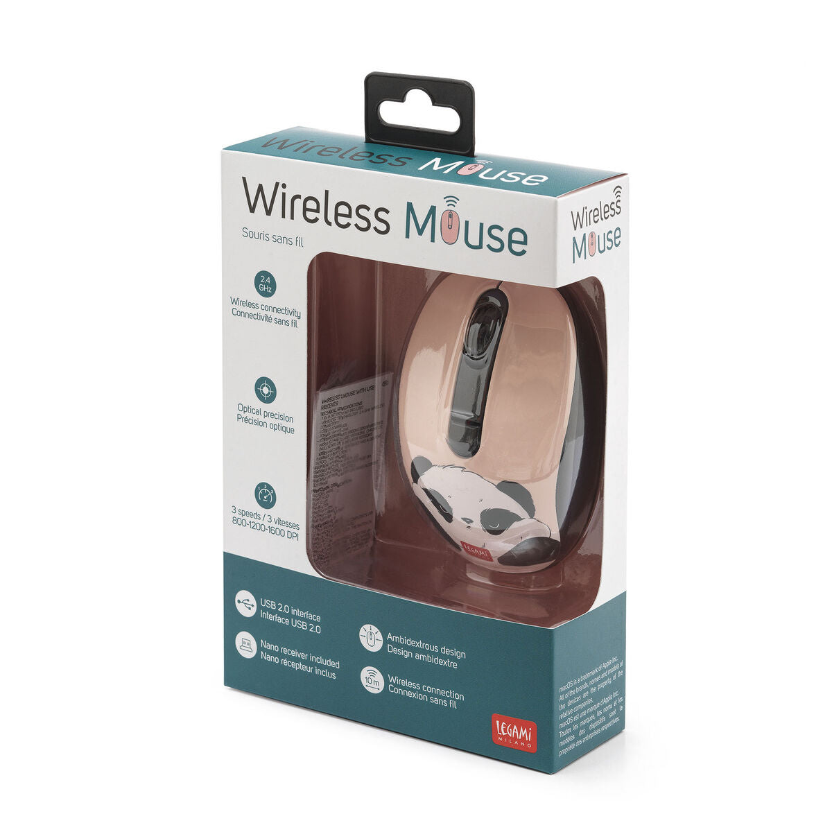 Legami Mouse Legami - Mouse | Wireless Mouse with USB Receiver | Panda – Brand ...