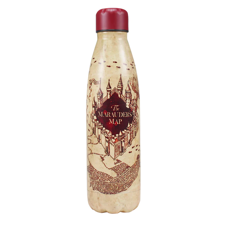 Halfmoonbay - Water Bottle | Harry Potter Marauders Map | Metal Water Bottle 500ml
