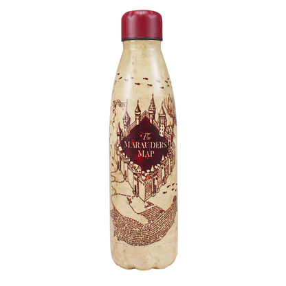 Halfmoonbay - Water Bottle | Harry Potter Marauders Map | Metal Water Bottle 500ml