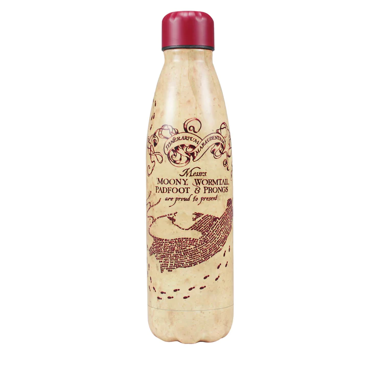 Halfmoonbay - Water Bottle | Harry Potter Marauders Map | Metal Water Bottle 500ml