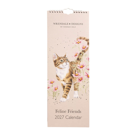 Wrendale Designs 2027 Slim Calendar - Feline Friends Cats