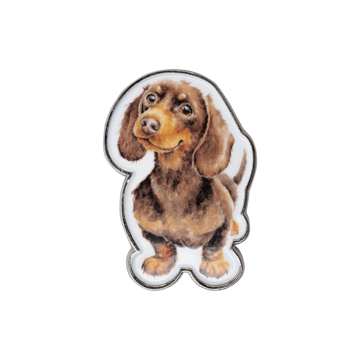 Wrendale Designs Pin Badge - Little Sausage Dog