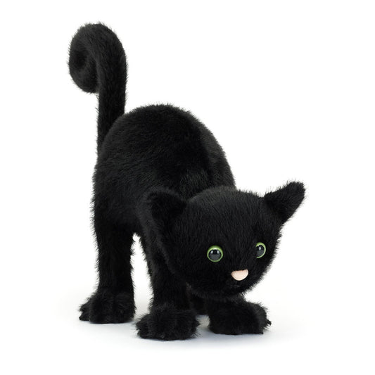 Spookipaws Cat Black Cat Soft Toy