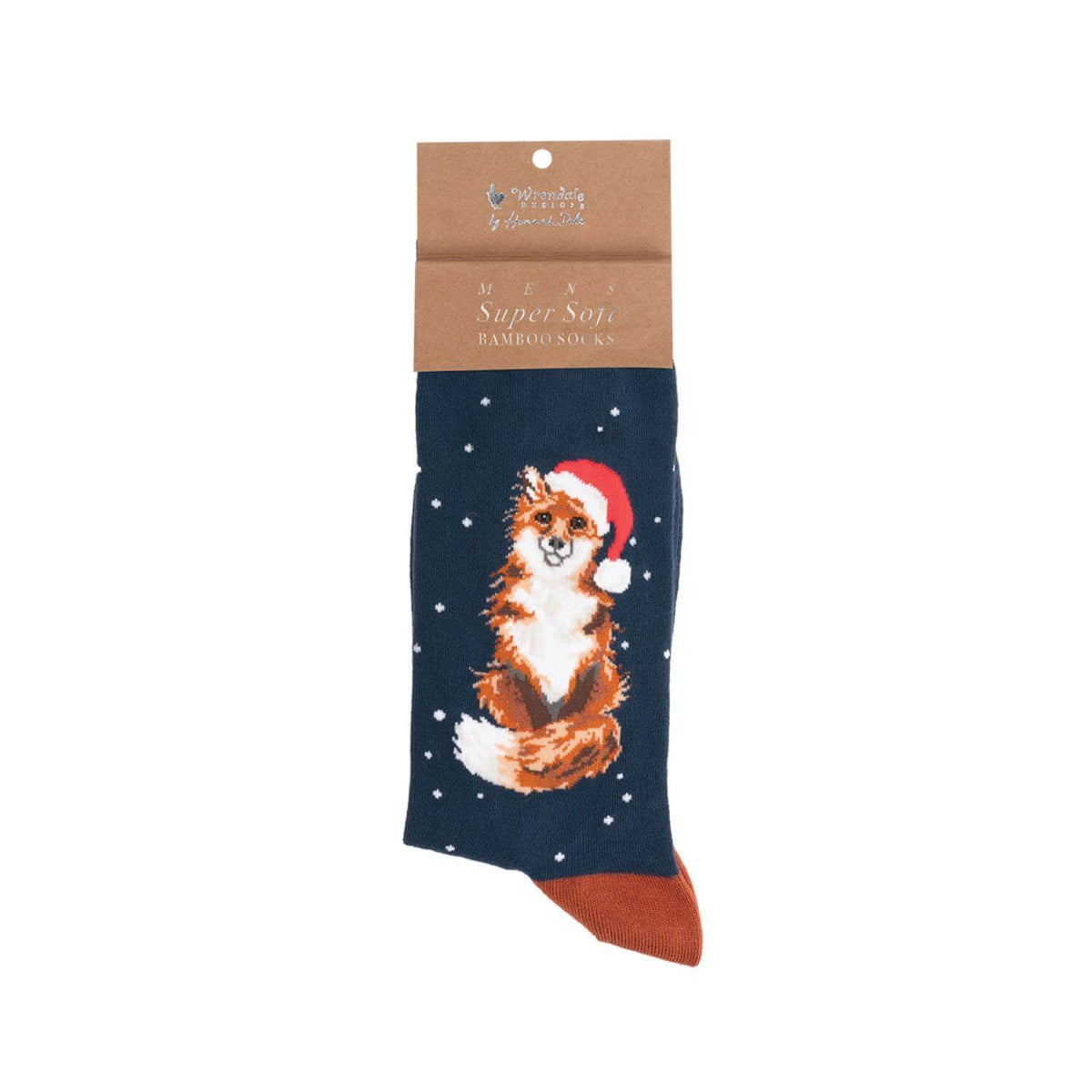 Wrendale Designs Men's Christmas Bamboo Socks - Festive Fox