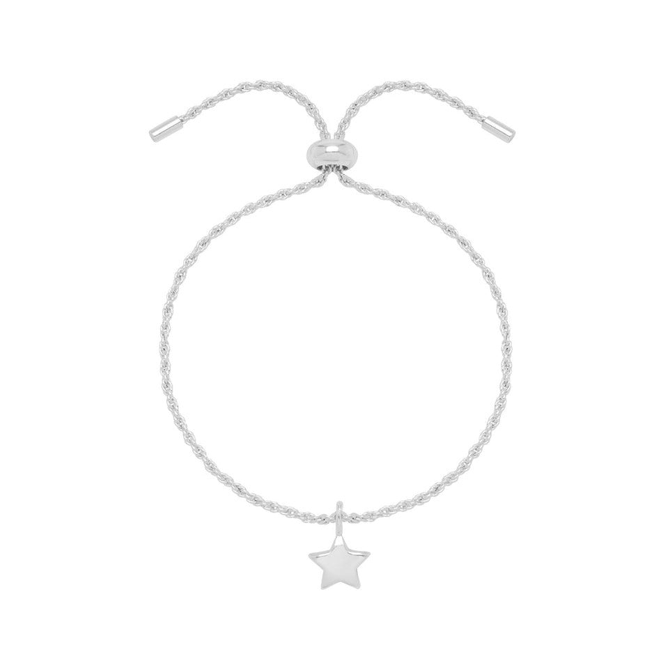 Estella Bartlett - Bracelet | Cushion Star Charm Amelia Bracelet | Silver Plated - Make A Wish