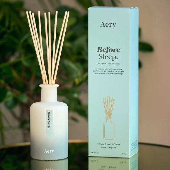 Aery Living - Diffuser | Before Sleep Reed Diffuser | Lavender Eucalyptus & Cedar