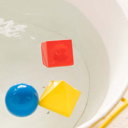Oli & Carol - Baby Teether | Floating Blocks Basic Colors Baby Teether - Brand Academy Store