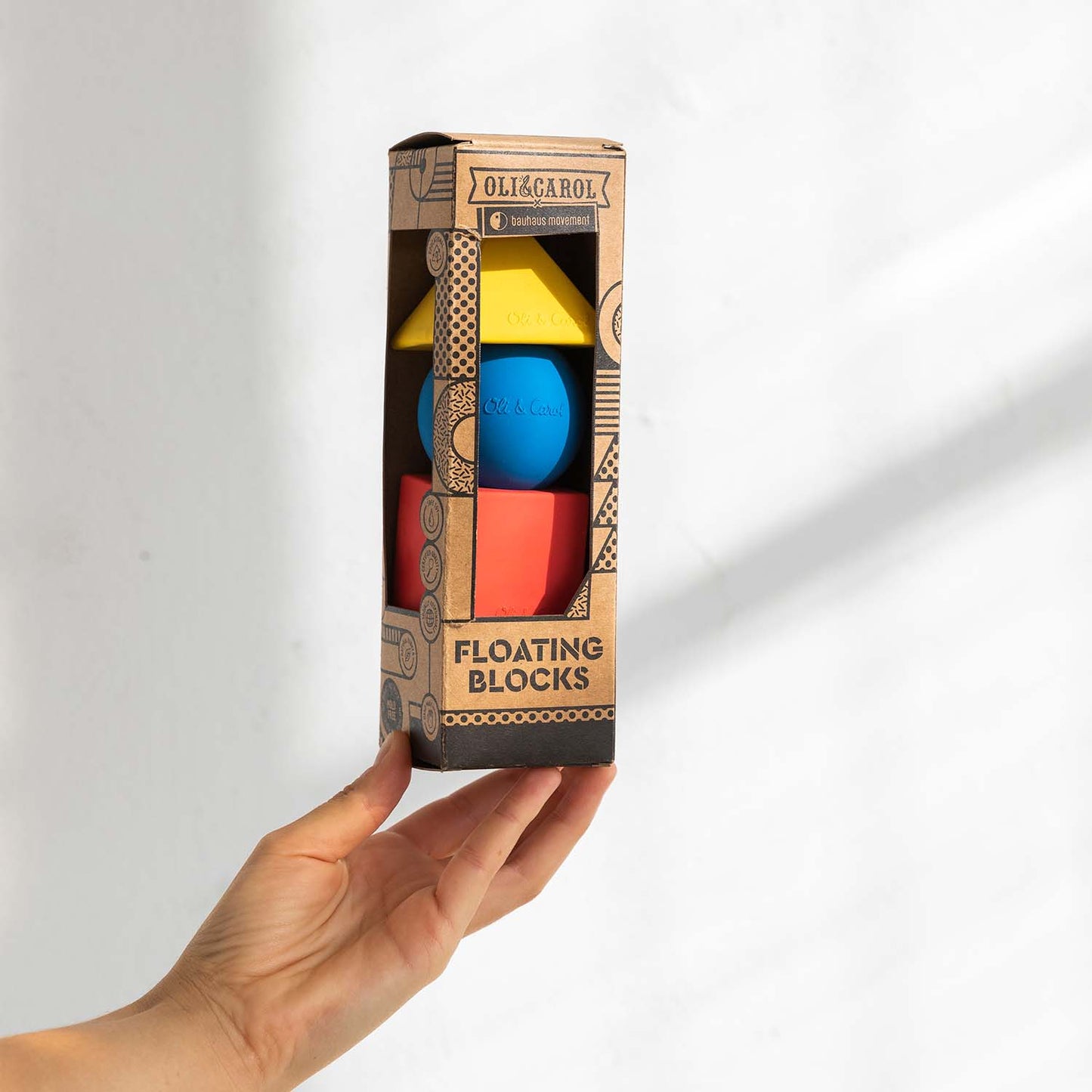 Oli & Carol - Baby Teether | Floating Blocks Basic Colors Baby Teether - Brand Academy Store