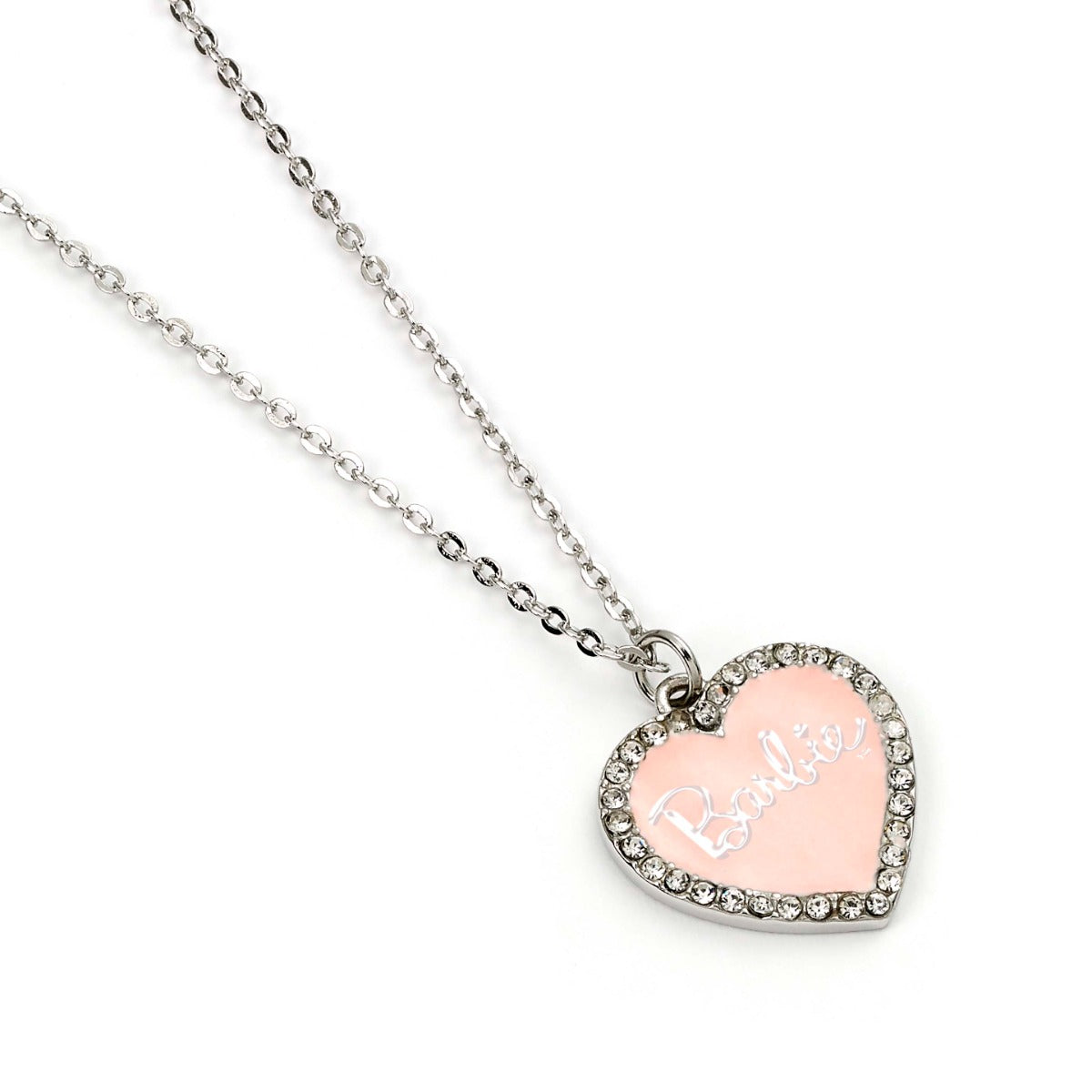 Barbie Pink Crystal Heart Necklace - The Carat Shop