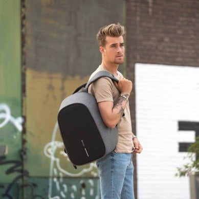 Bobby Hero Medium Anti-Theft Backpack | Grey