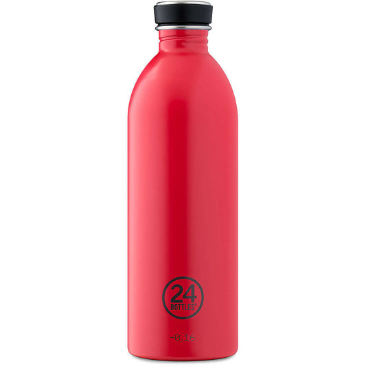 24 Bottles - Water Bottle | Urban Bottle | Hot Red | 1000ml