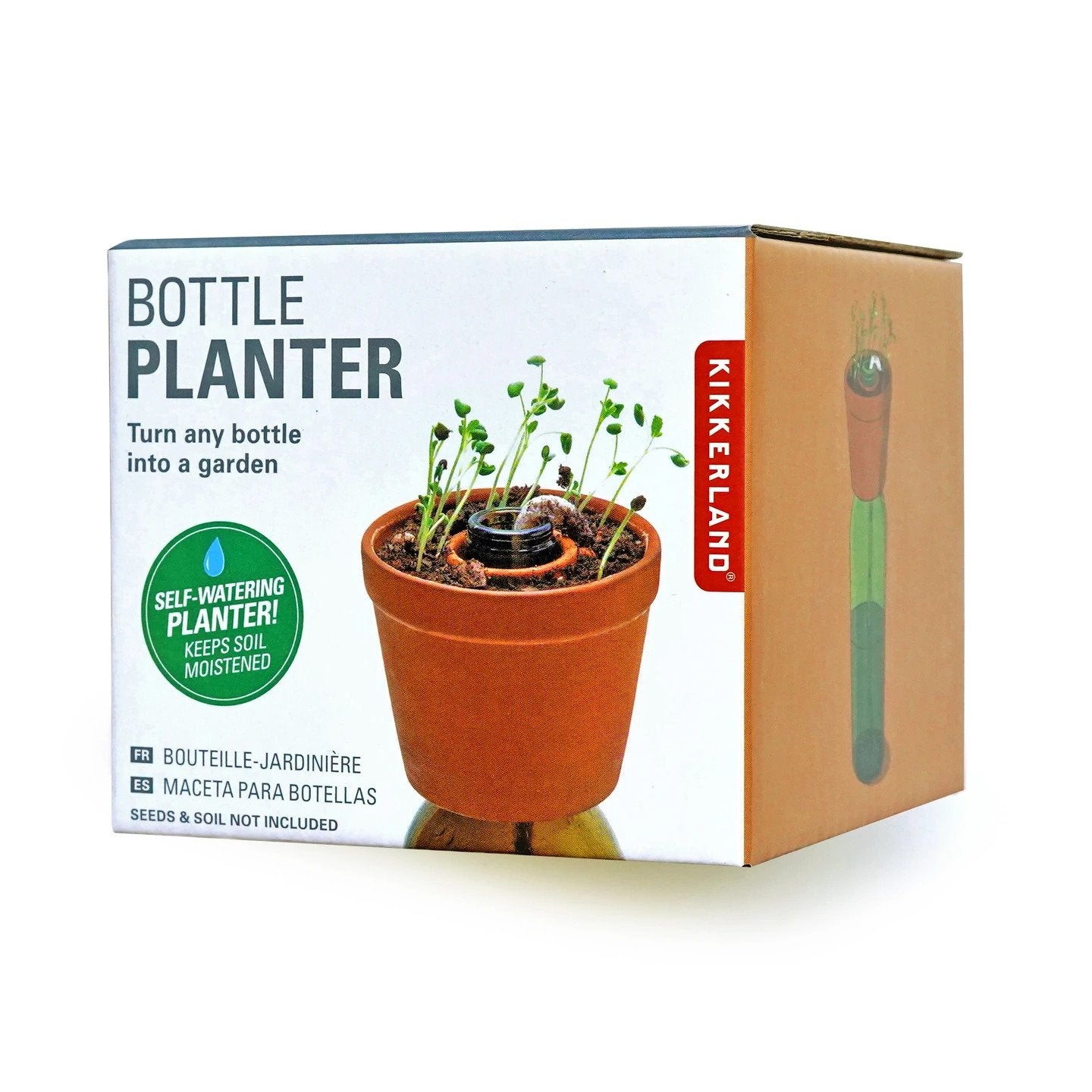 Kikkerland - Planter | Bottle Herb Planter