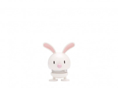 Desk Bumble Bouncy Figurine | Hoptimist Bunny | White