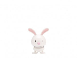 Desk Bumble Bouncy Figurine | Hoptimist Bunny | White