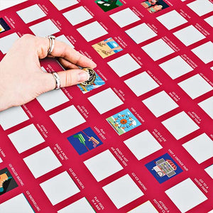 100 Dates to go on Bucket List Scratch Poster