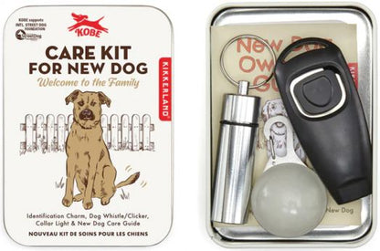 Kikkerland - Pet Supplies | Welcome To The Family Set | Care Kit For New Dog