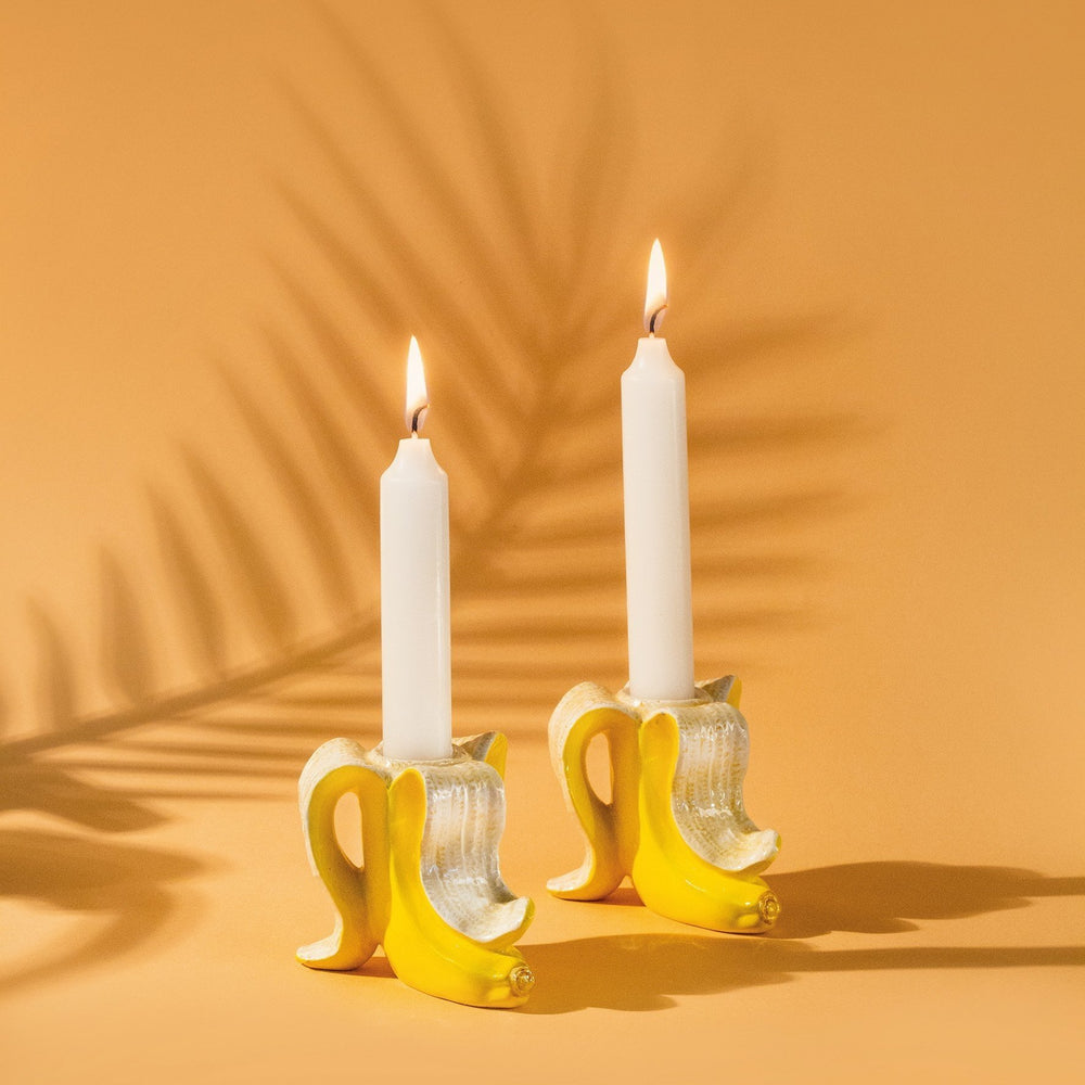 Donkey - Candle Holder | Candle Holder Banana Romance | Set of 2