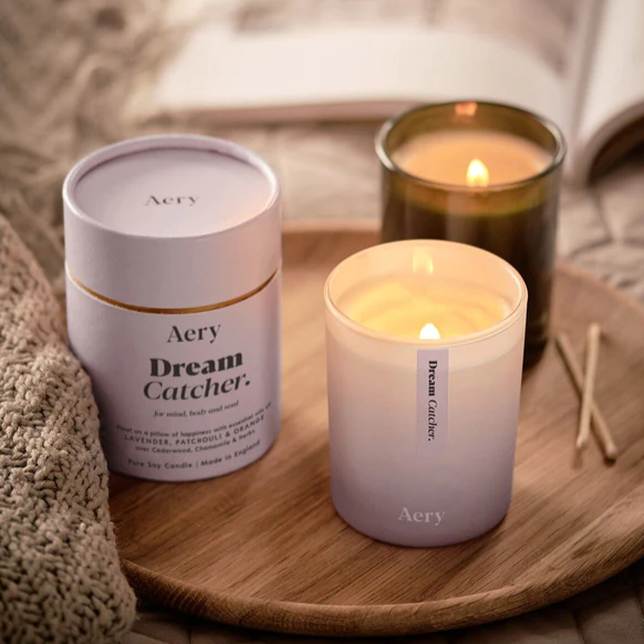 Aery Living - Candles | Dream Catcher Scented Candle | Lavender Patchouli & Orange