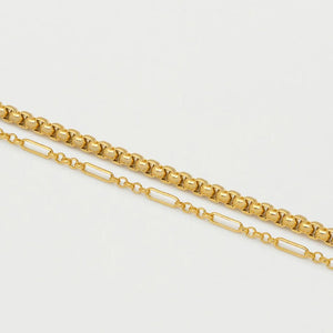 Estella Bartlett - Bracelet | Double Layer Rope Chain Bracelet | Gold Plated