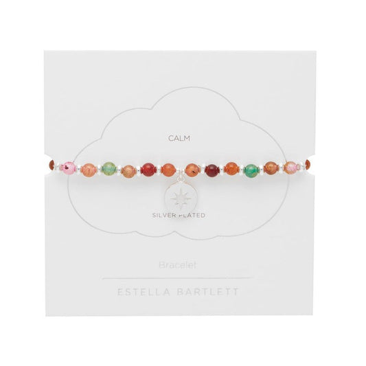 Estella Bartlett - Bracelet | Amelia Gemstone Bracelet  | Starburst Bubble - Silver Plated