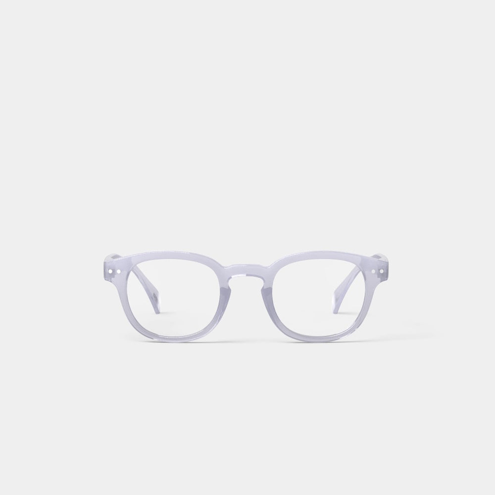 Reading Glasses +2.5 Square in Violet Dawn Style C