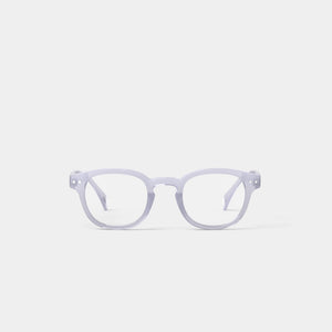 Reading Glasses +2.5 Square in Violet Dawn Style C