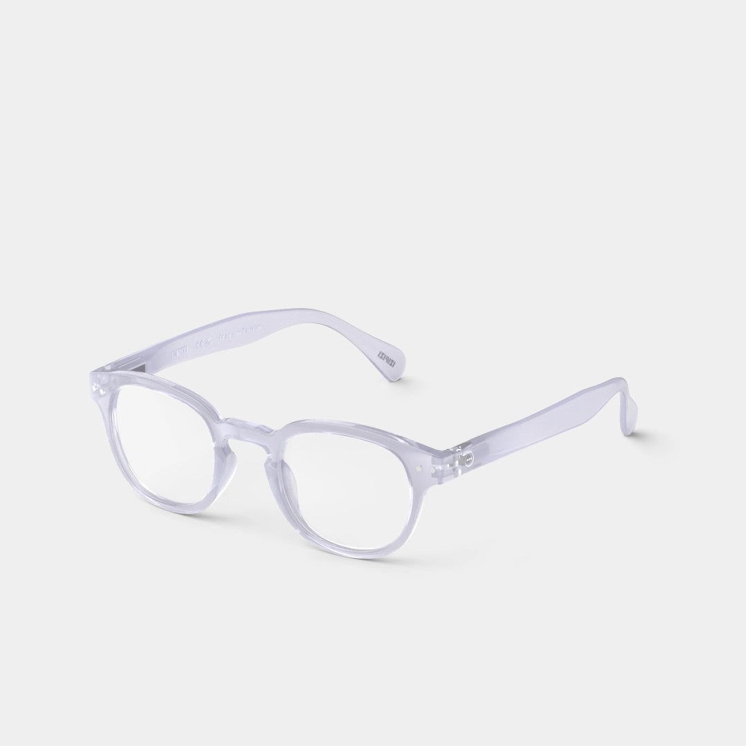 Reading Glasses +2.5 Square in Violet Dawn Style C