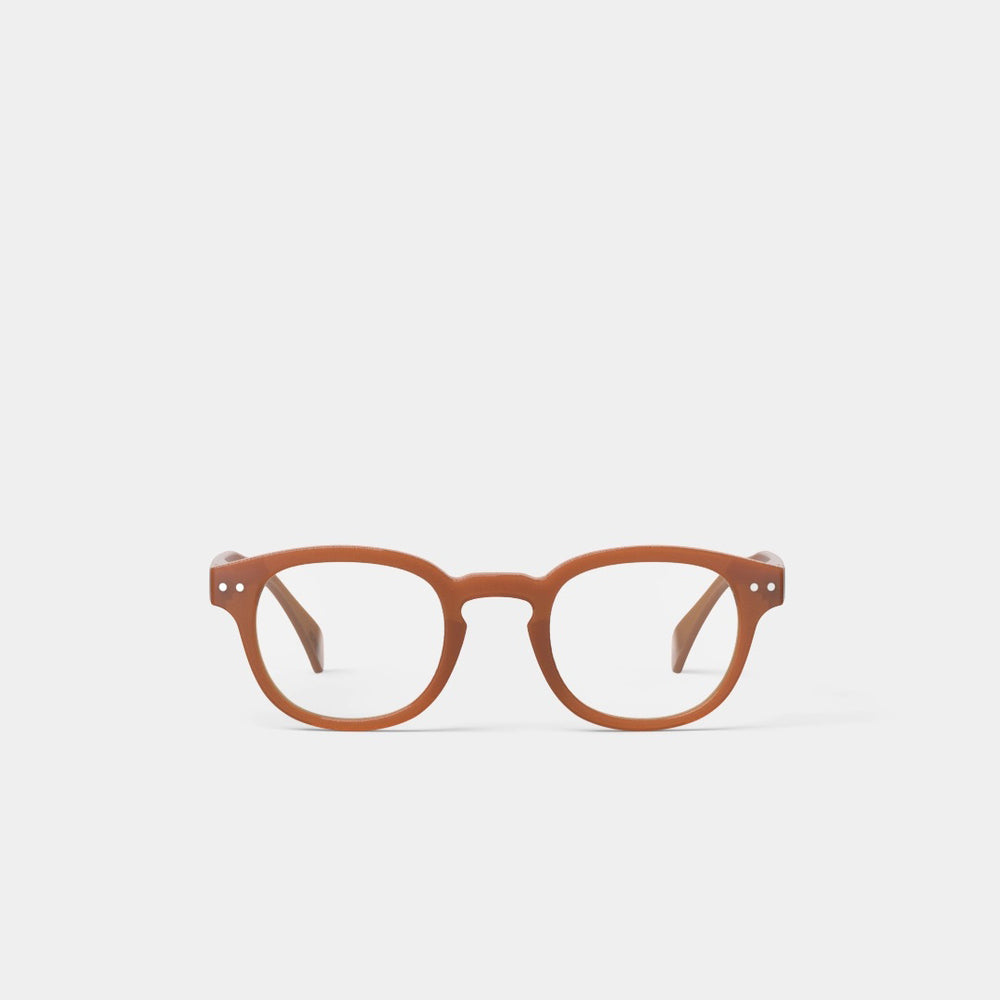 Reading Glasses +2 Square in Spicy Clove Style C