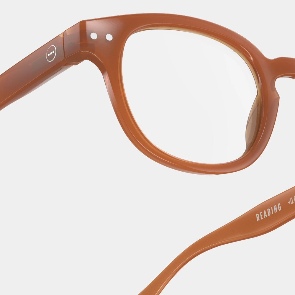 Reading Glasses +2 Square in Spicy Clove Style C