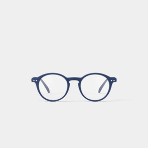 Reading Glasses +1 Round in Deep Blue Style D