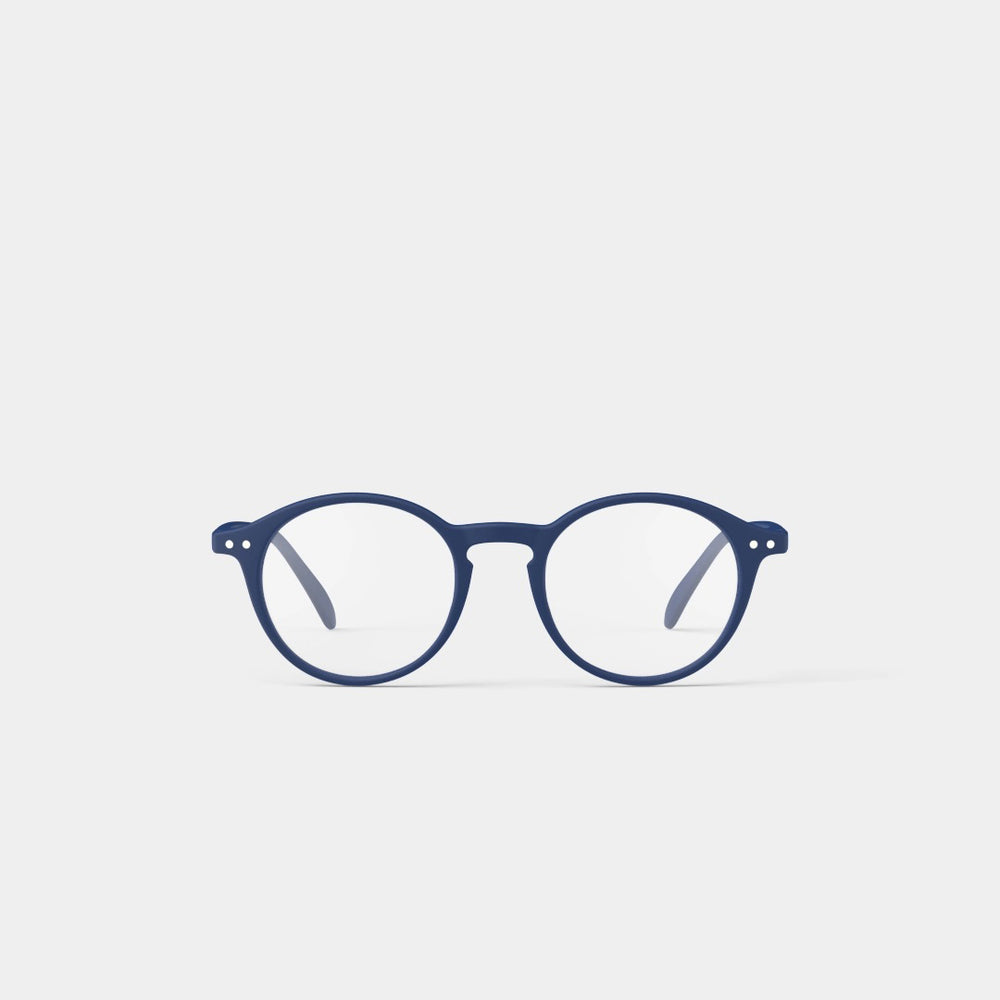 Reading Glasses +2 Round in Deep Blue Style D