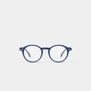 Reading Glasses +2.5 Round in Deep Blue Style D