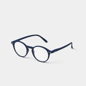 Reading Glasses +1 Round in Deep Blue Style D