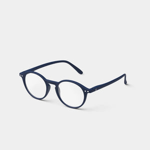 Reading Glasses +3 Round in Deep Blue Style D