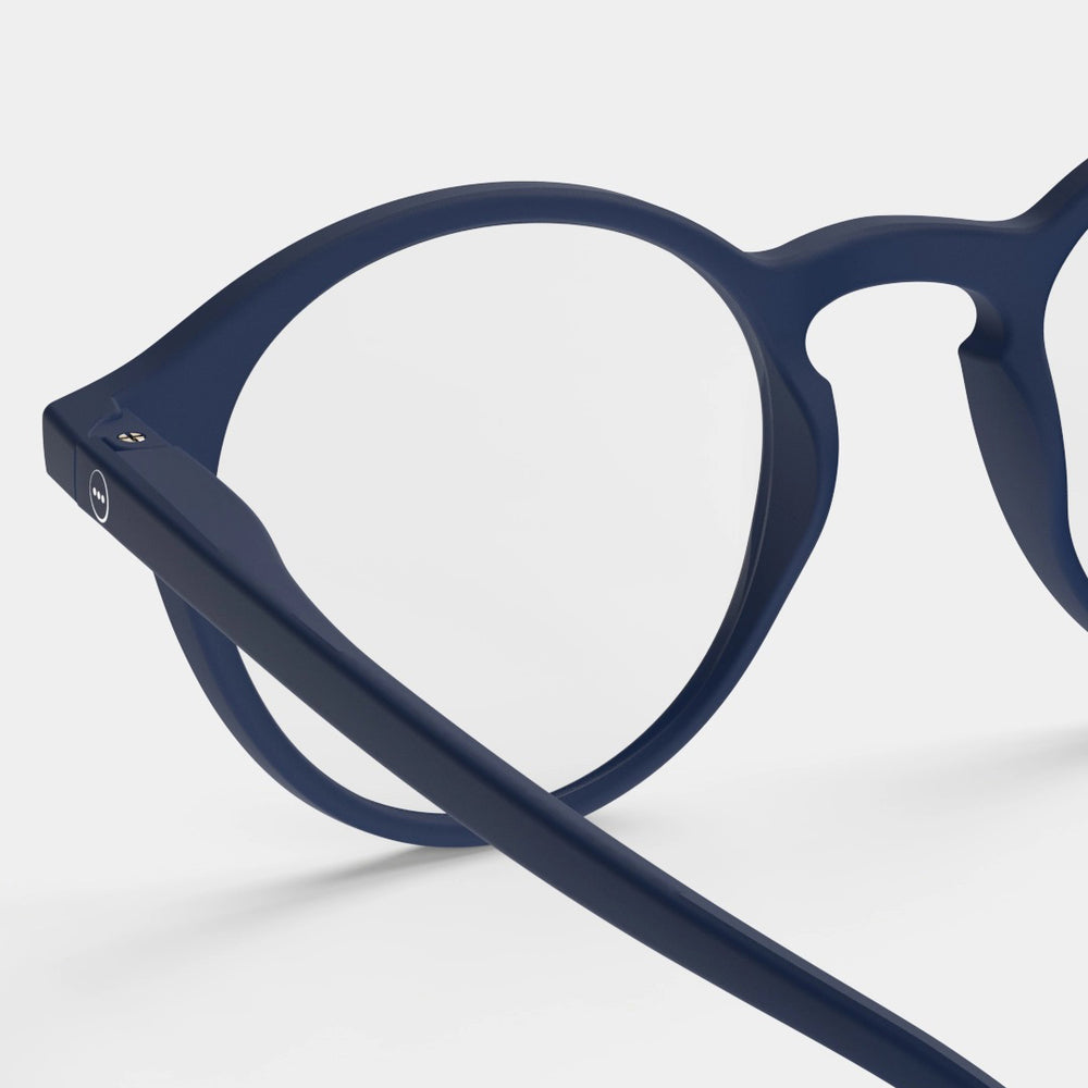 Reading Glasses +2 Round in Deep Blue Style D