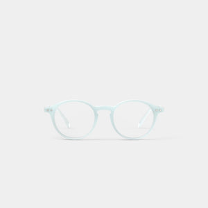 Reading Glasses +1.5 Round in Misty Blue Style D