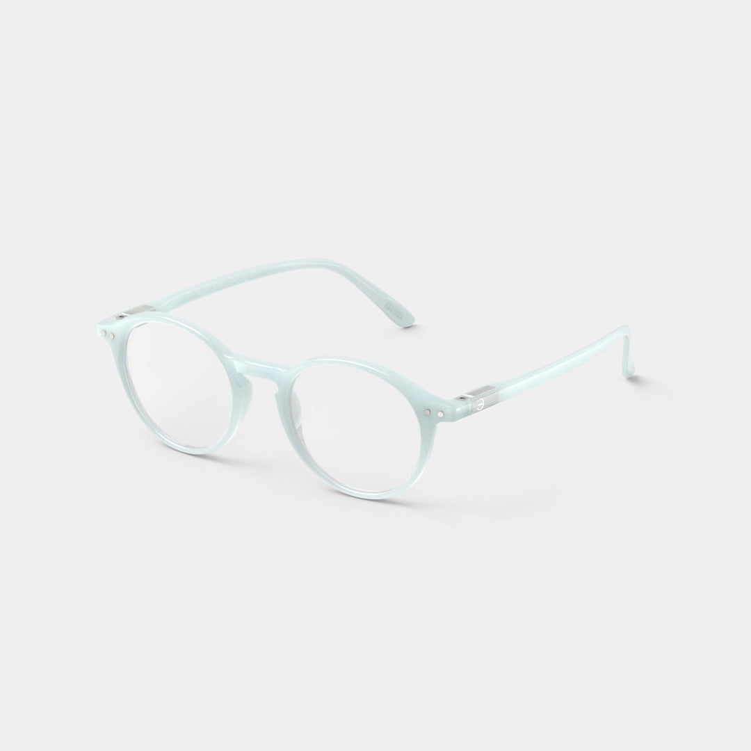 Reading Glasses +1.5 Round in Misty Blue Style D
