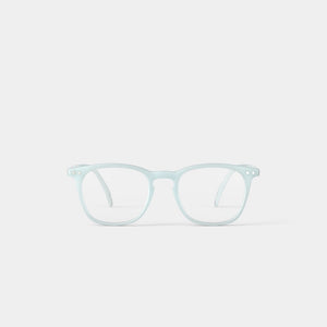 Reading Glasses +2.5 Trapezium in Misty Blue Style E