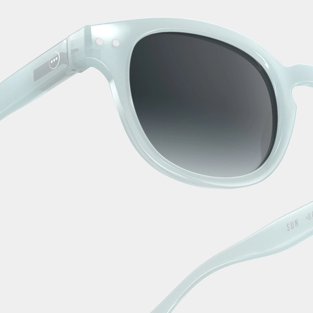 Sunglasses Square Shape C in Misty Blue