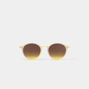 Sunglasses Round D in Glossy Ivory