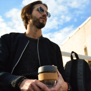 Travel Mug Brew Cork - S | 8oz Black