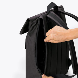 Backpack Jasper Mini Roll-top Bag |  Stealth Black