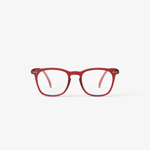 Reading Glasses +3 Trapezium in Rosy Red Style E