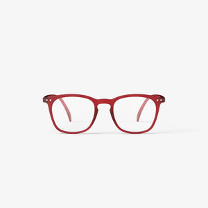 Reading Glasses +1 Trapezium in Rosy Red Style E