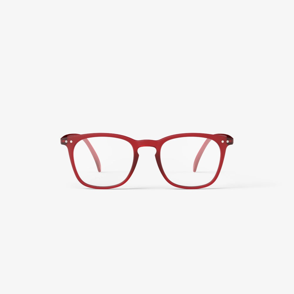 Reading Glasses +1.5 Trapezium in Rosy Red Style E